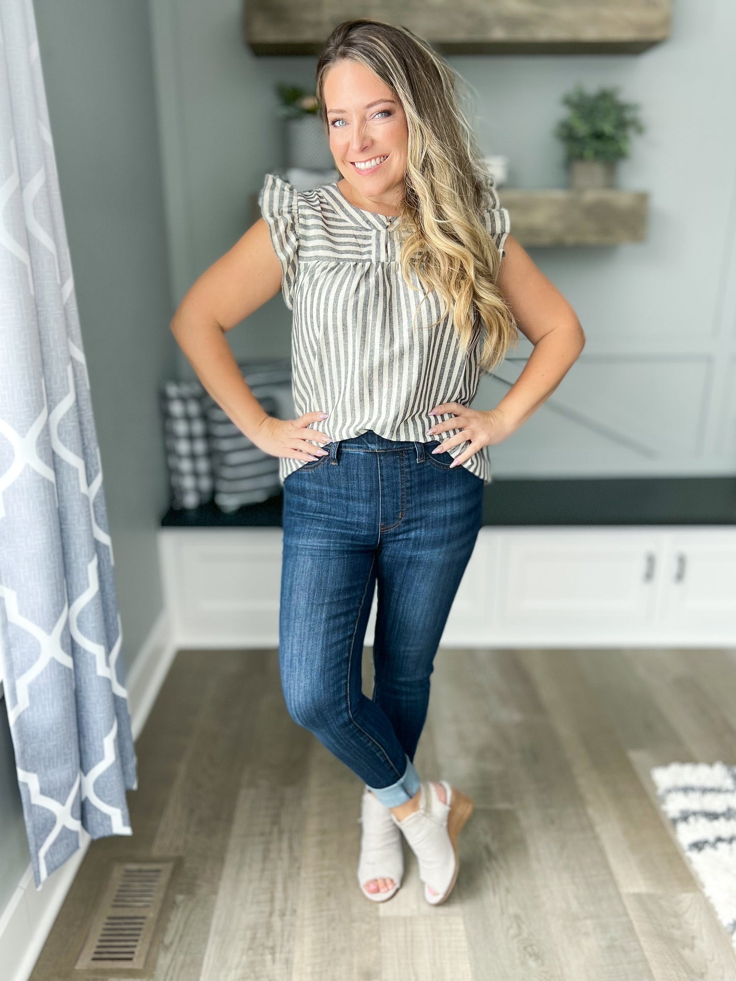 Still Running Late - Judy Blue Pull-On Skinny