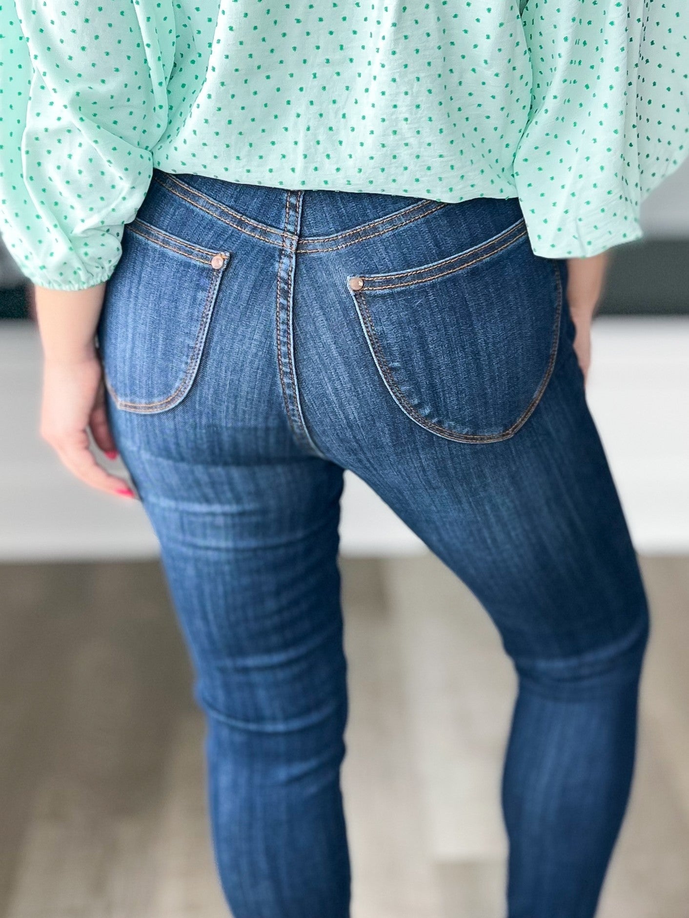 Still Running Late - Judy Blue Pull-On Skinny