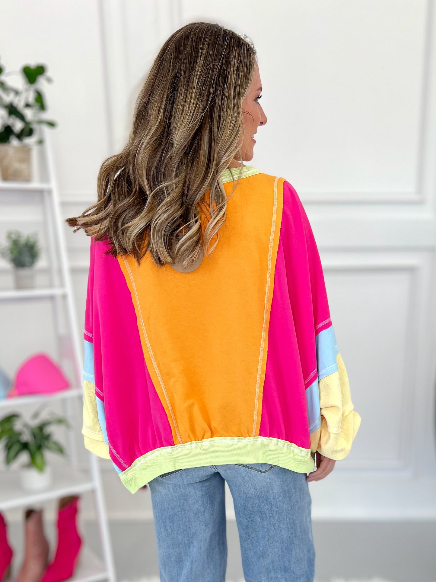 Sherbet Savor Pullover Top - Final Sale