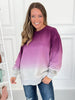 Ombre Cozy Cord Sweatshirt