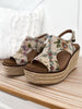 Corky's Freddie Wedge - Sand Floral