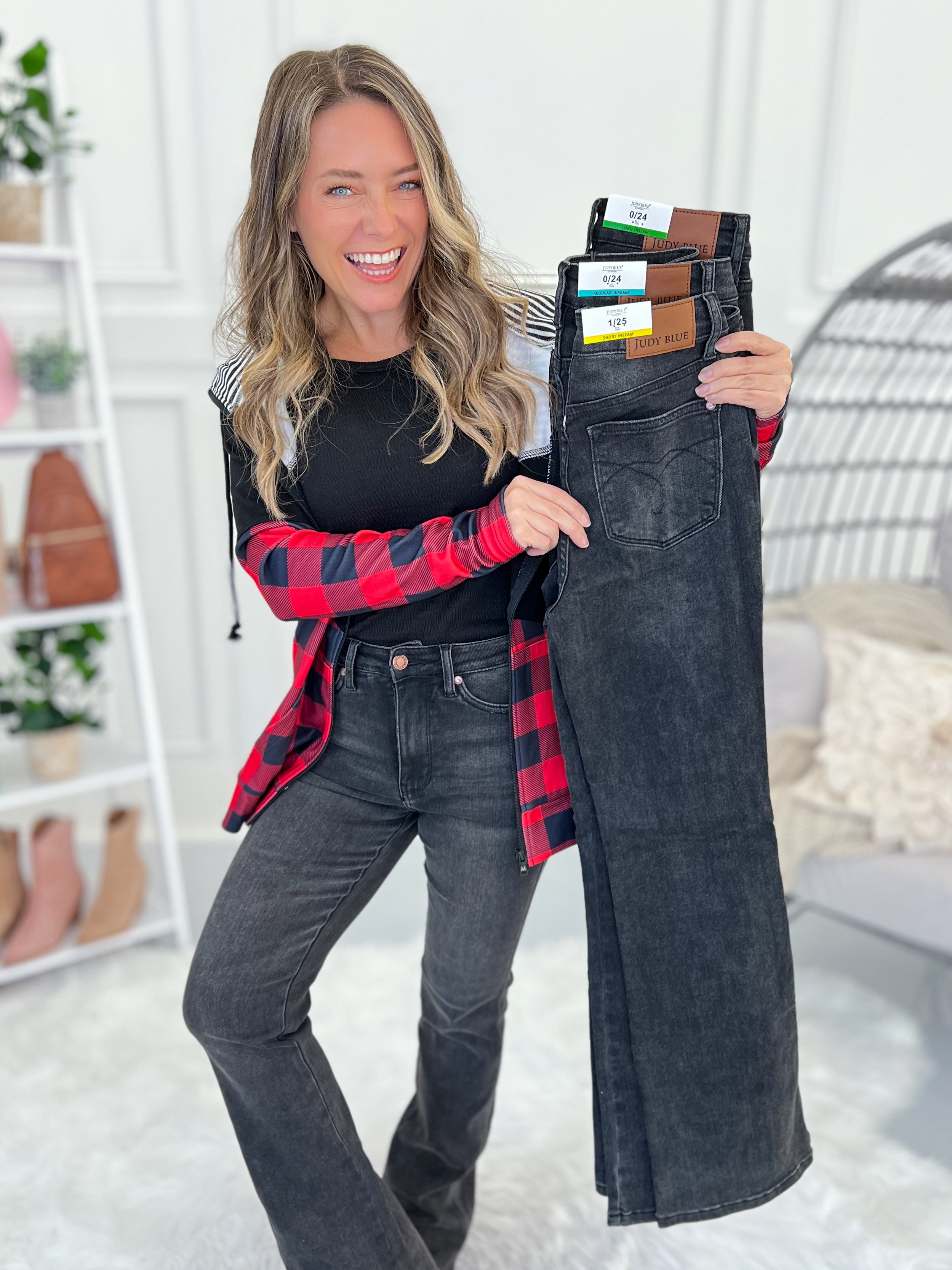 【BohemSeo】 VINTAGE BLUE BOOTCUT JEANS Vintage America Blues Boho Bootcut Denim Jeans Women's Plus