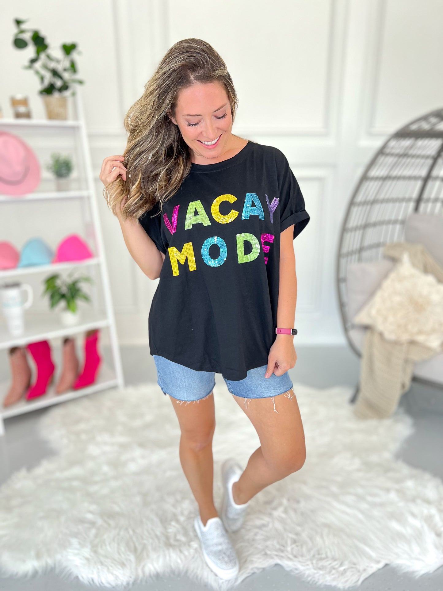 Vacay Mode Sequin Top - Final Sale