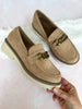 Corky's Literally Shoe - Camel Faux Suede