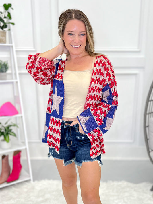 For The Stars And Stripes Knit Cardigan