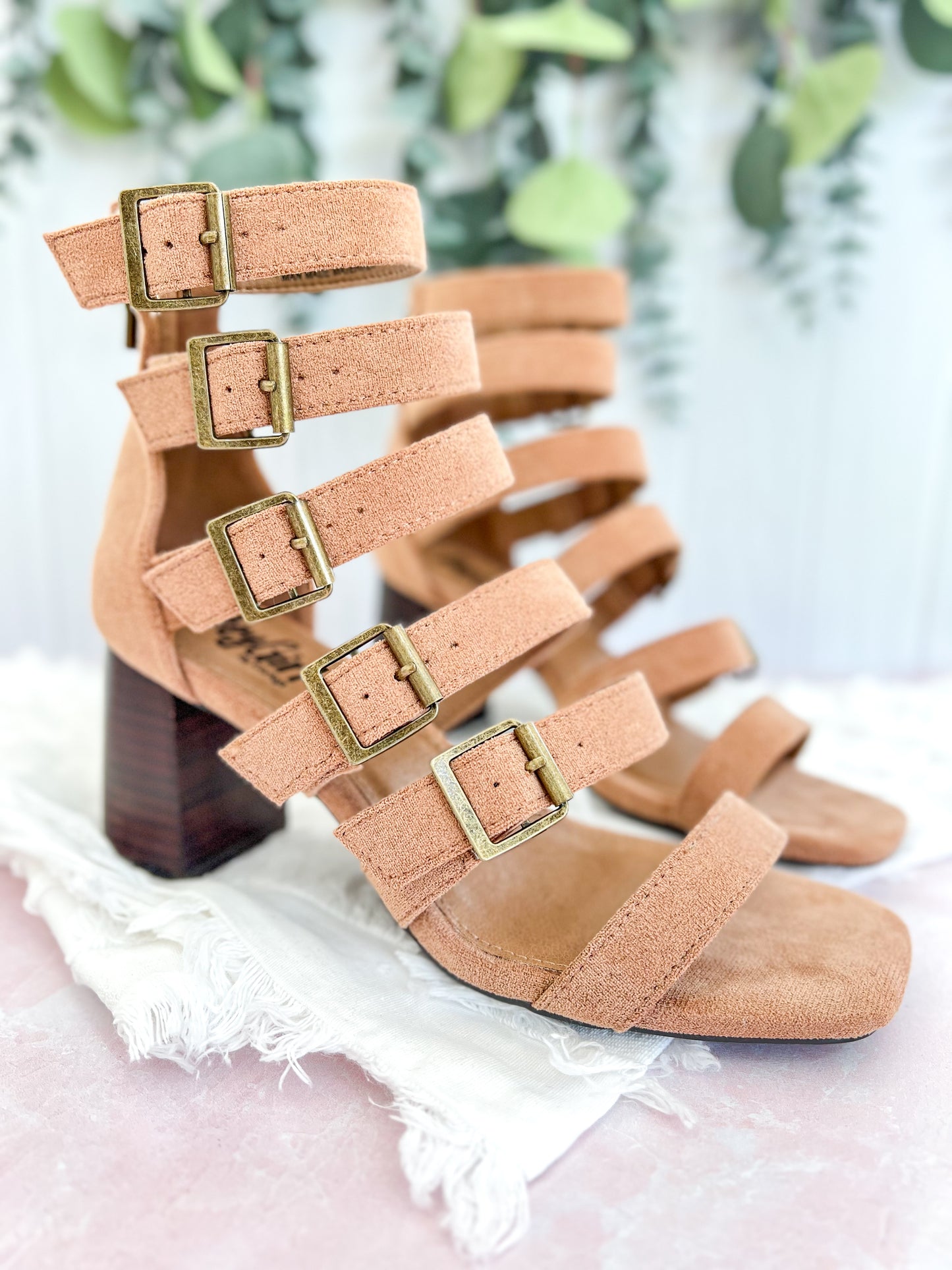 Corky's Buckle Down Heel - Camel - Final Sale