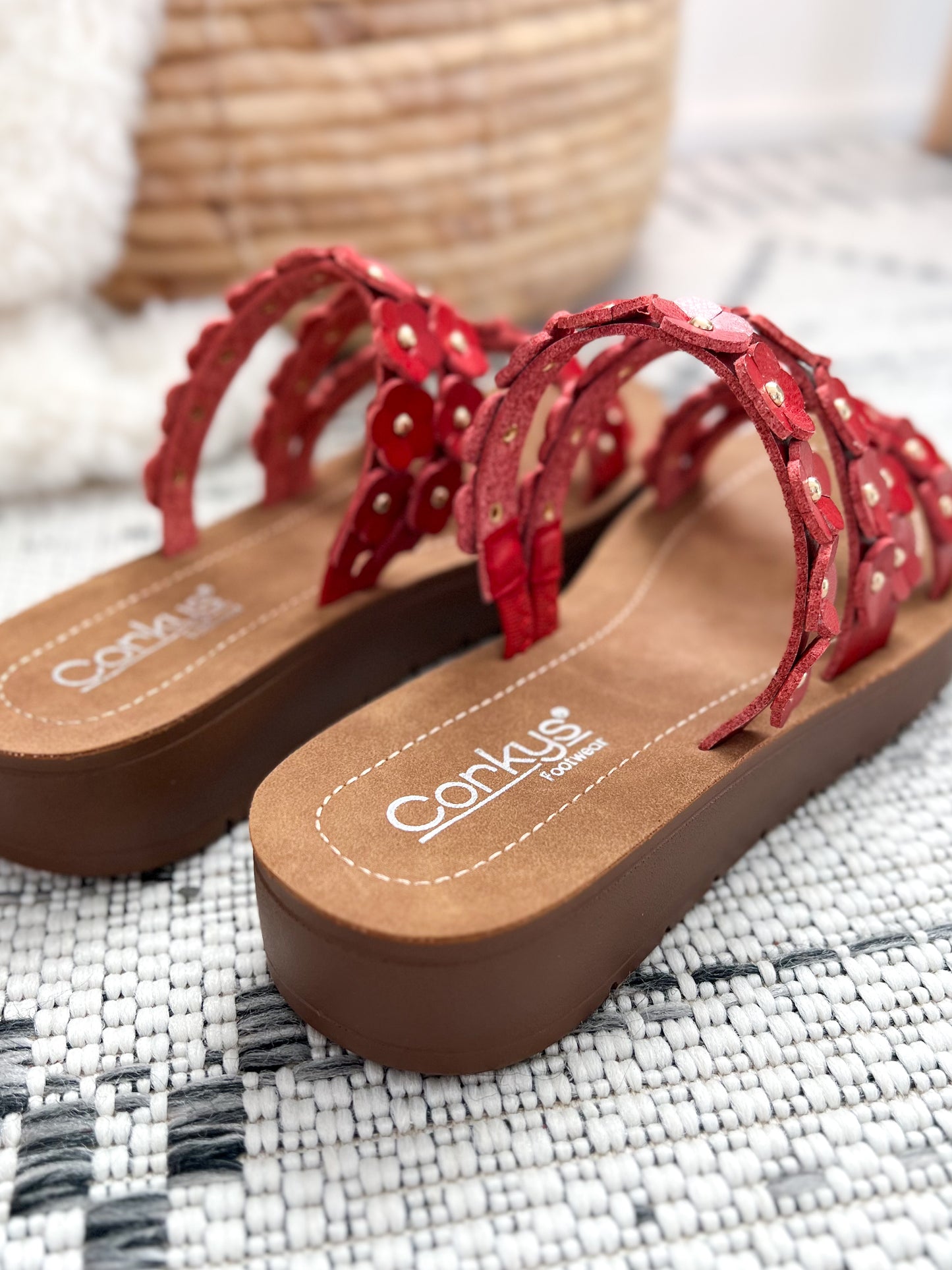 Corky's Garden Party Sandal - Red
