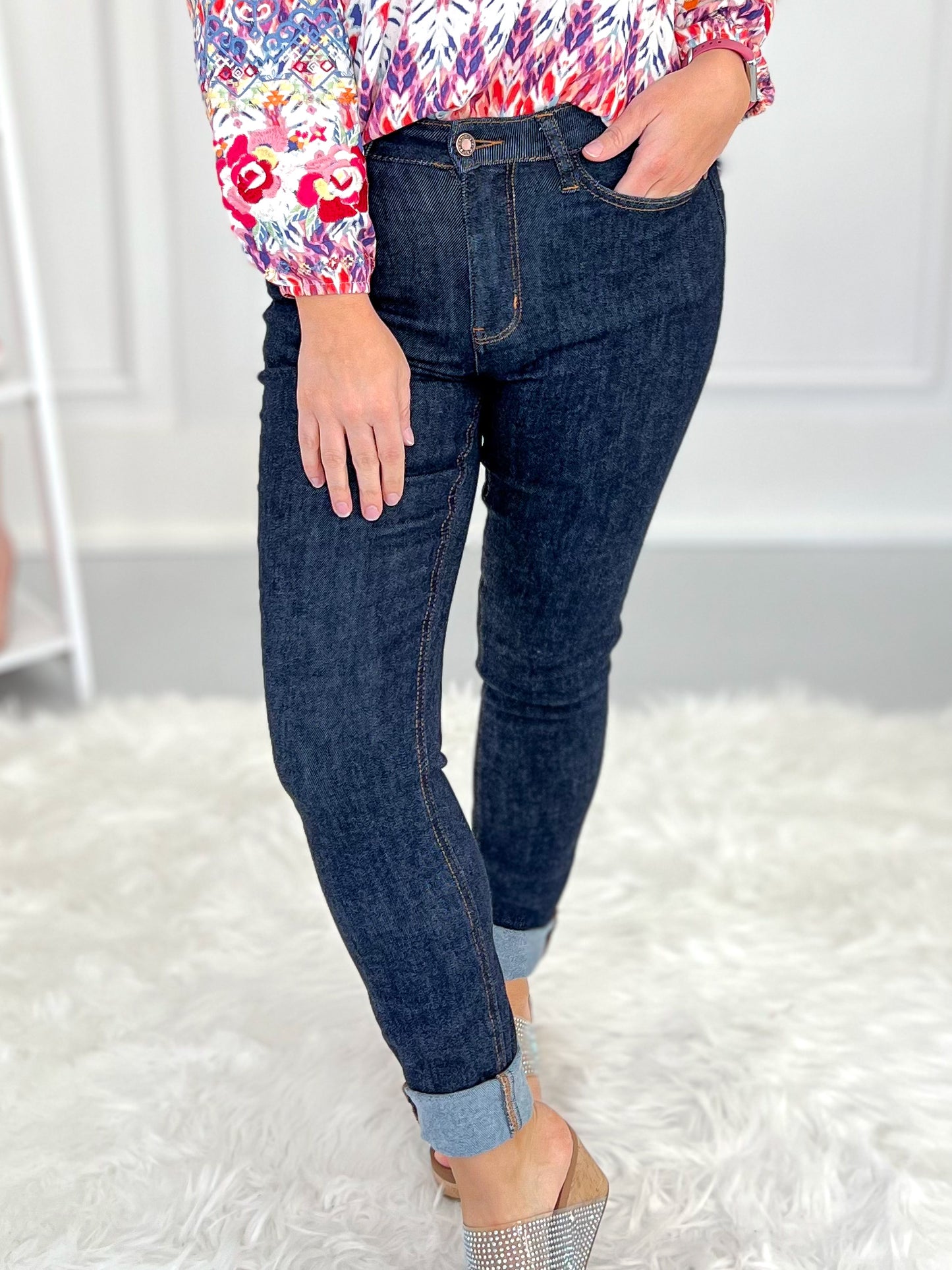 Judy Blue Classic Back Pocket Embroidered Skinny Jean - Final Sale
