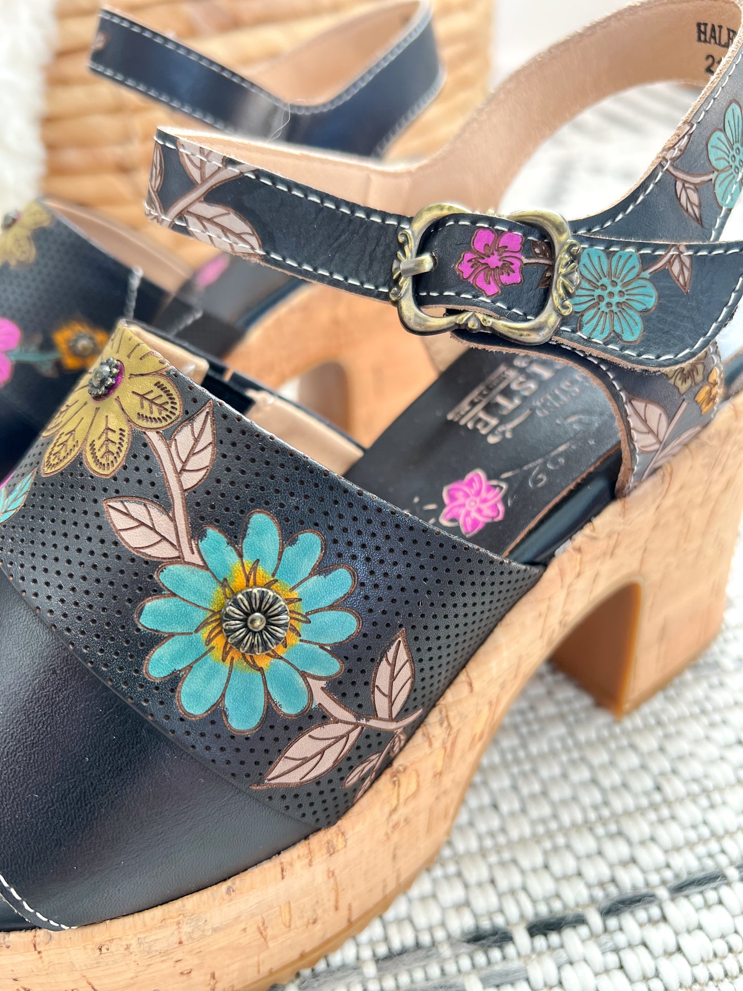 Halena Platform Heel - Black Multi