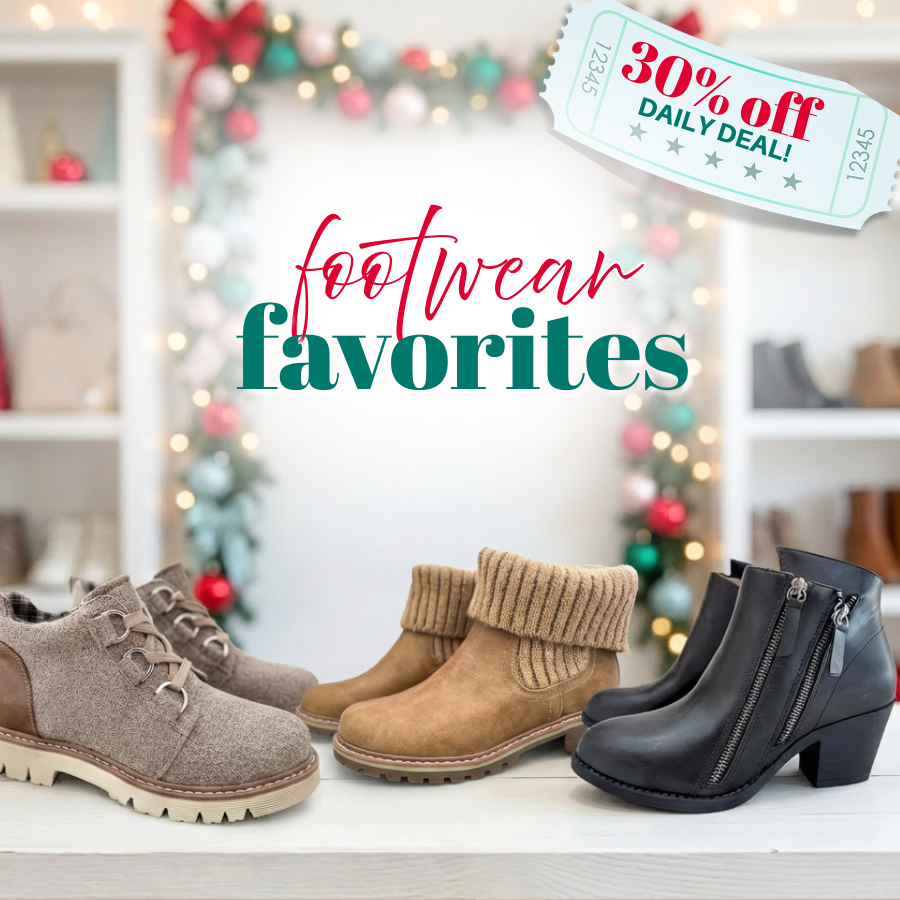 30% Off Footwear Favorites