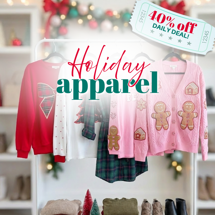 40% off All Holiday Apparel