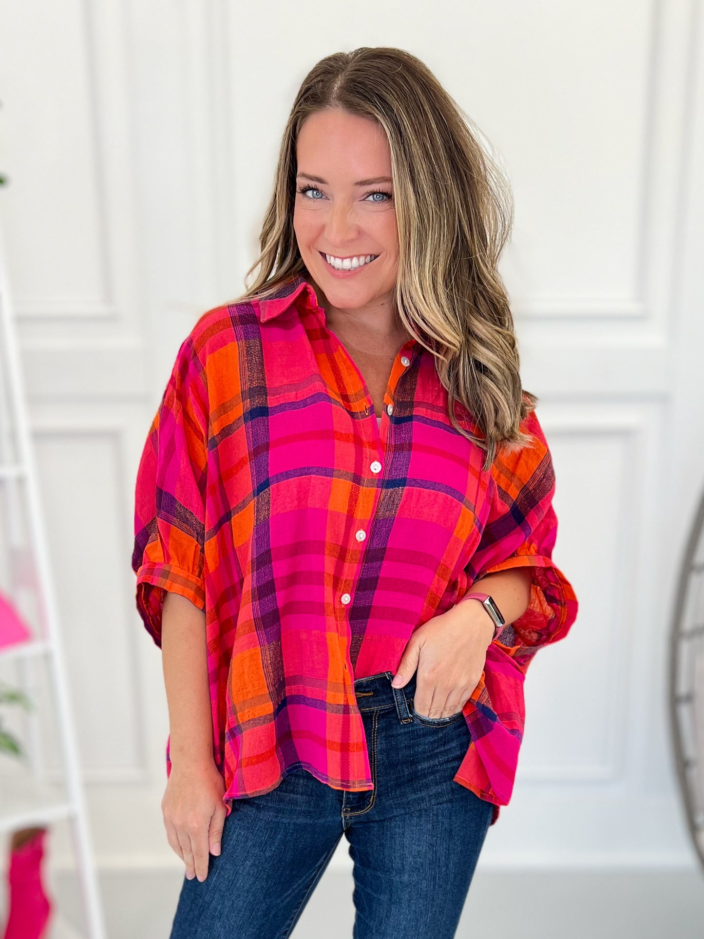 Sunset Stroll Button Up Top