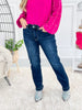 Guessing Game - Judy Blue Released Hem Slim Jeans