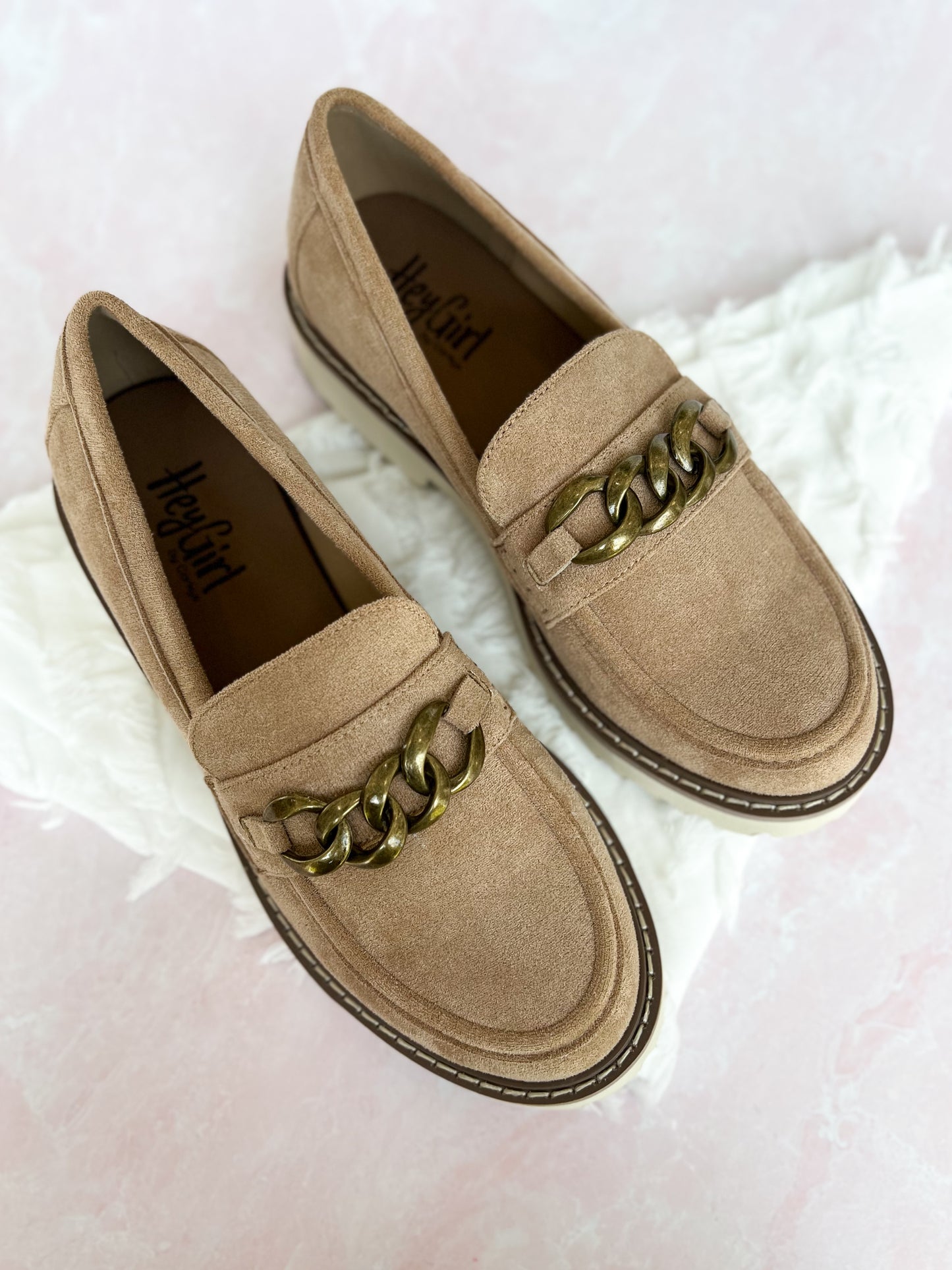 Corky's Literally Shoe - Camel Faux Suede