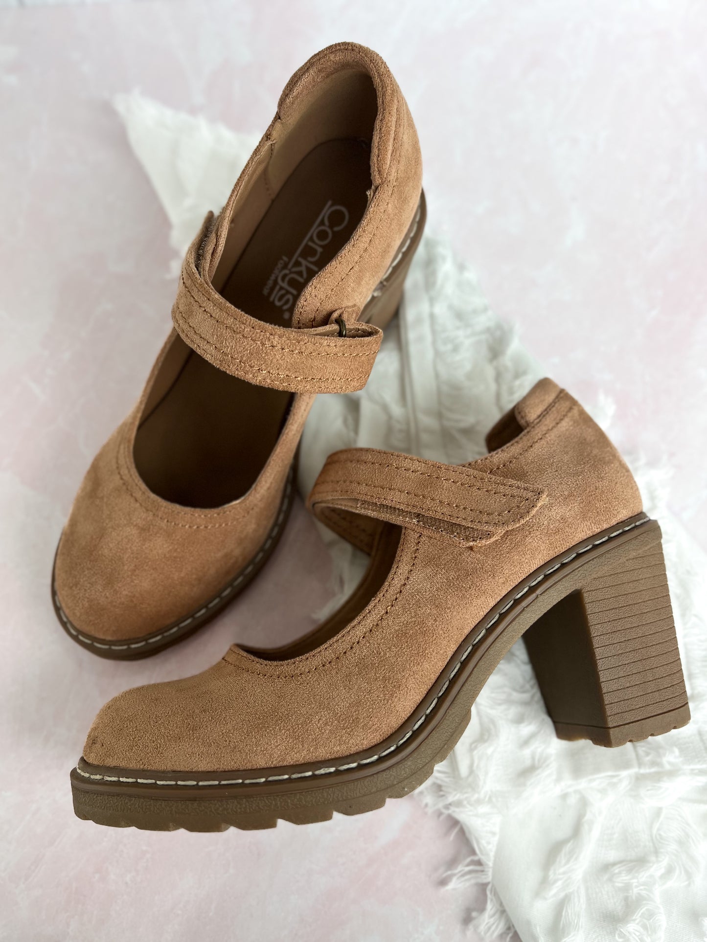 Corky's Mary Go Round Shoes - Camel