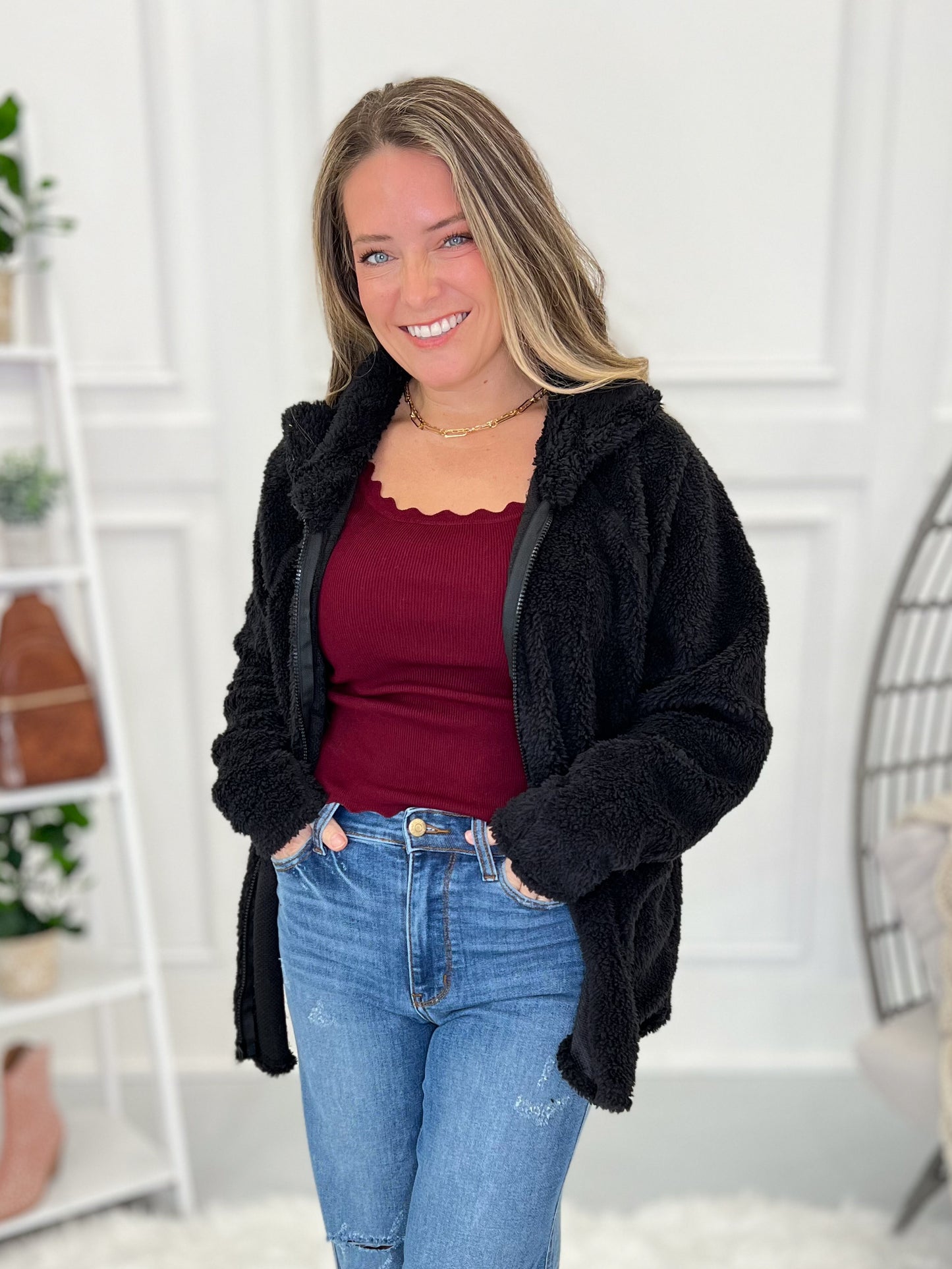 Fuzz For Days Zip Up Top