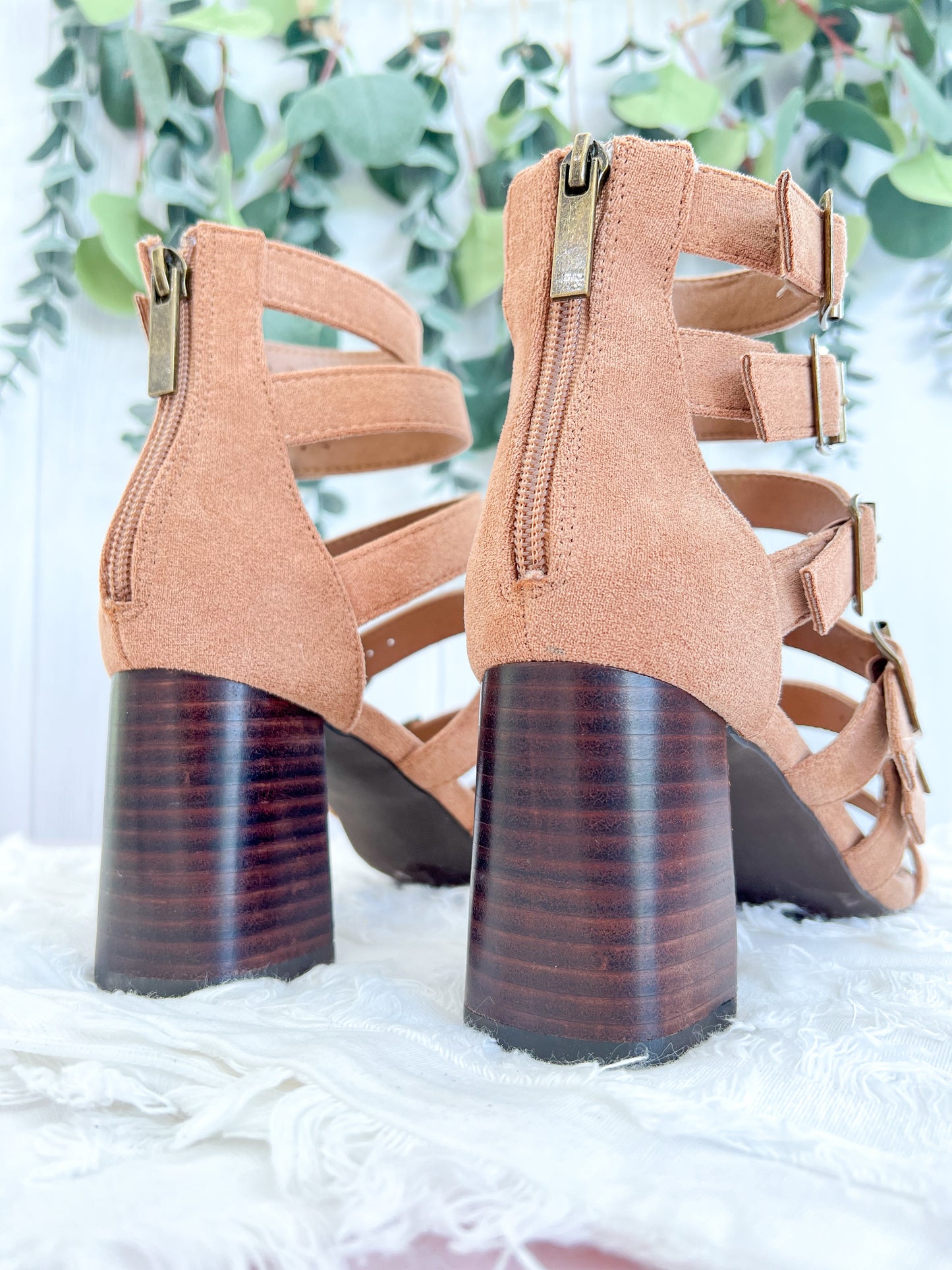 Corky's Buckle Down Heel - Camel - Final Sale