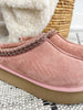 Corky's Pillow Talk Platform Slippers - Blush Faux Suede