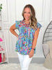 Southwest Summer Embroidered Blouse - Final Sale