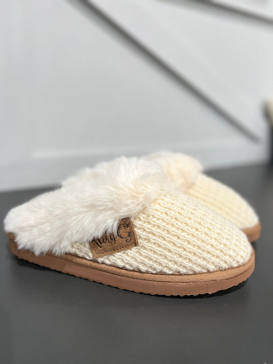 Very G Sweater Slipper - Cream