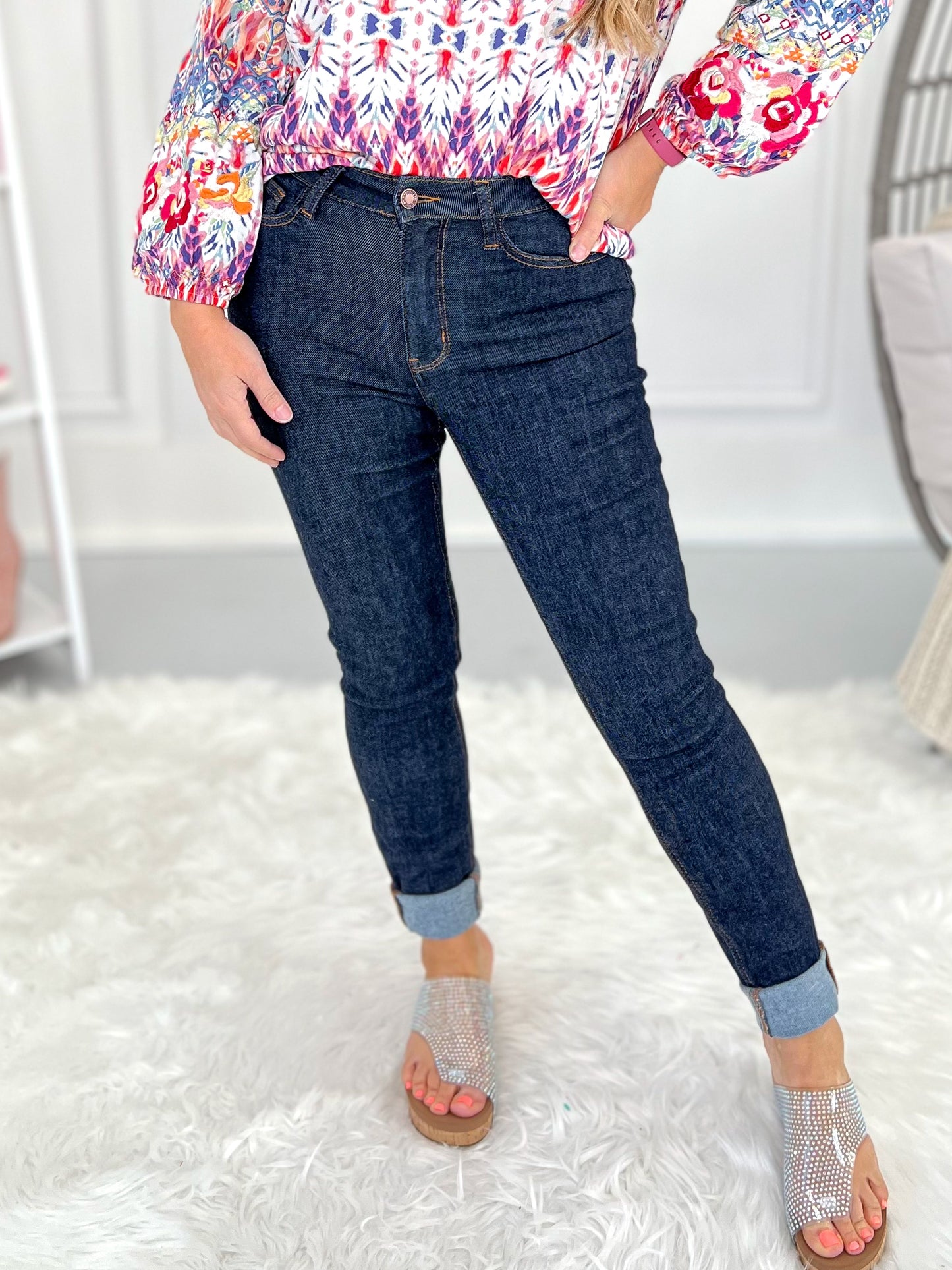 Judy Blue Classic Back Pocket Embroidered Skinny Jean - Final Sale