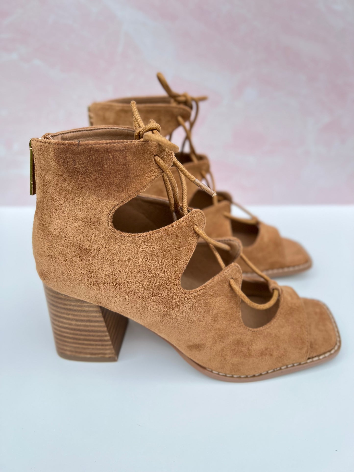 Corky's Wally Wedge - Camel Suede  - Final Sale