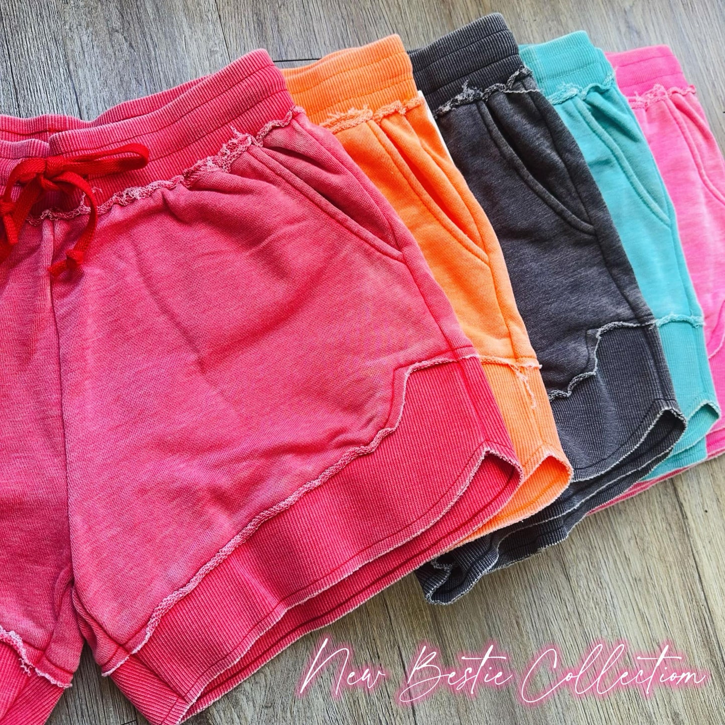 New Bestie - Ash Wash Shorts  -  Final Sale