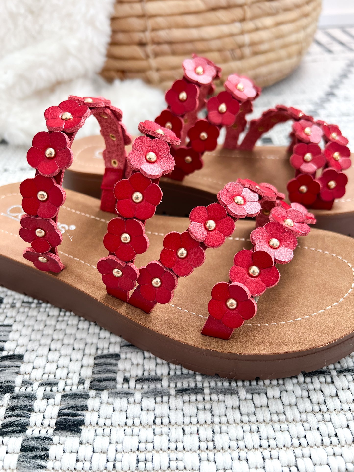 Corky's Garden Party Sandal - Red
