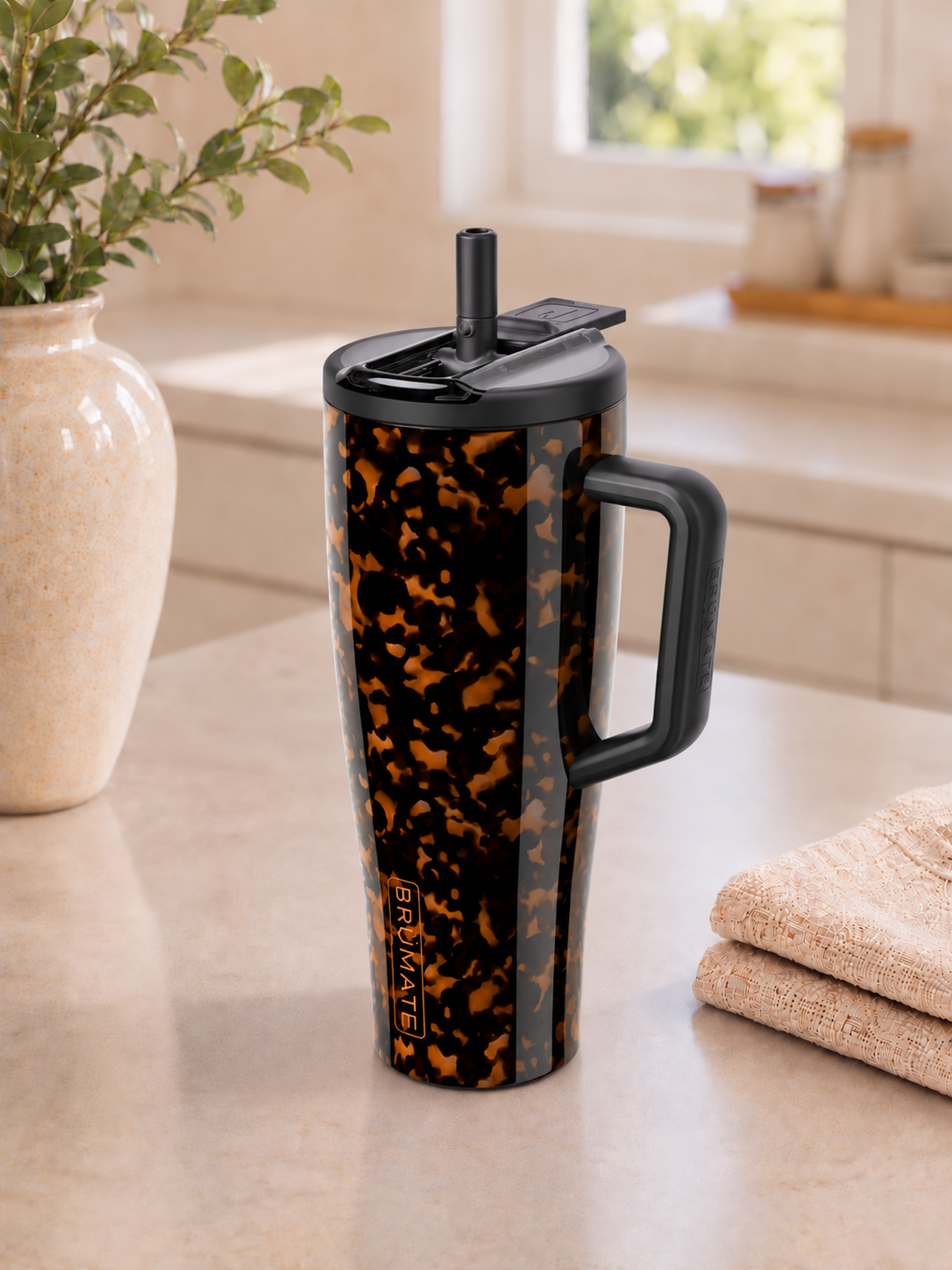 40oz Brumate Era Flip Mug - Tortoise Shell