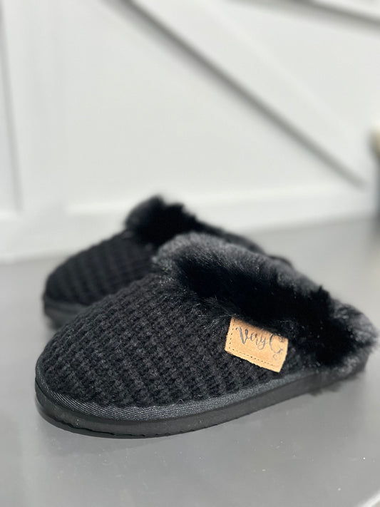 Very G Sweater Slipper - Black