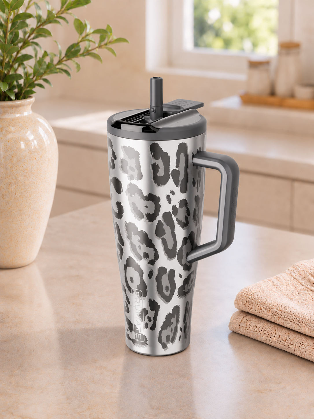 40oz Brumate Era Flip Mug - Metallic Leopard