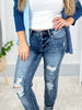 Paint The Town - Judy Blue Bleach Splatter Destroyed Boyfriend Jeans