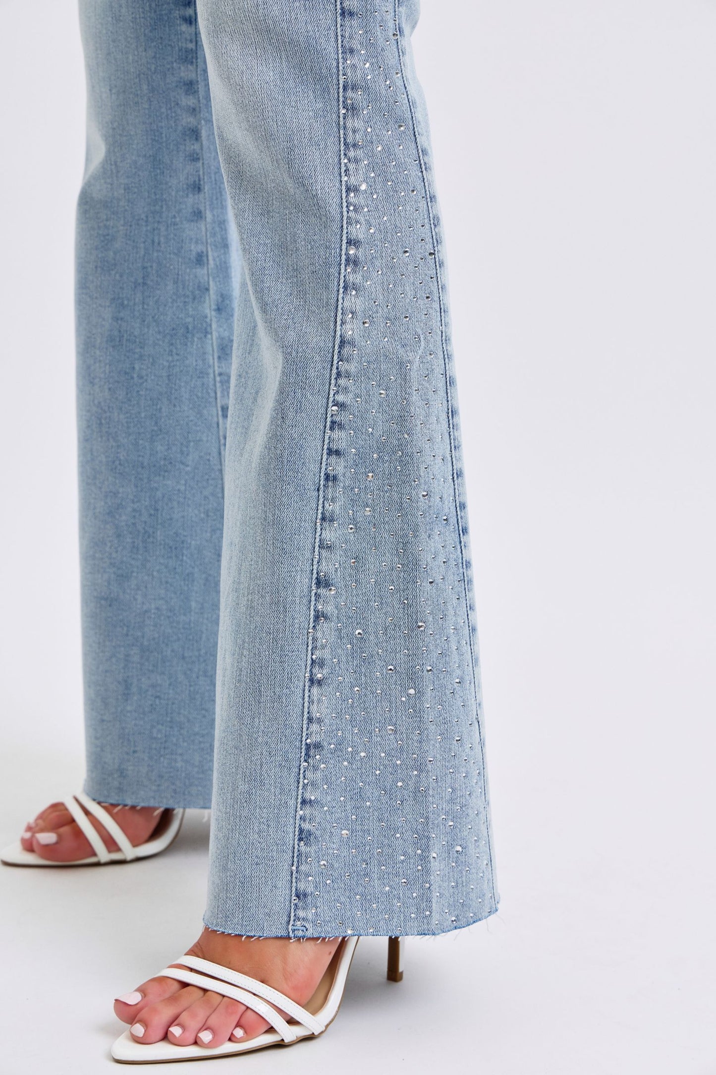 All That Bling - Judy Blue Rhinestone Flare Jeans