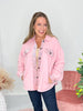 Light Up The Night Shimmer Shacket - Pink