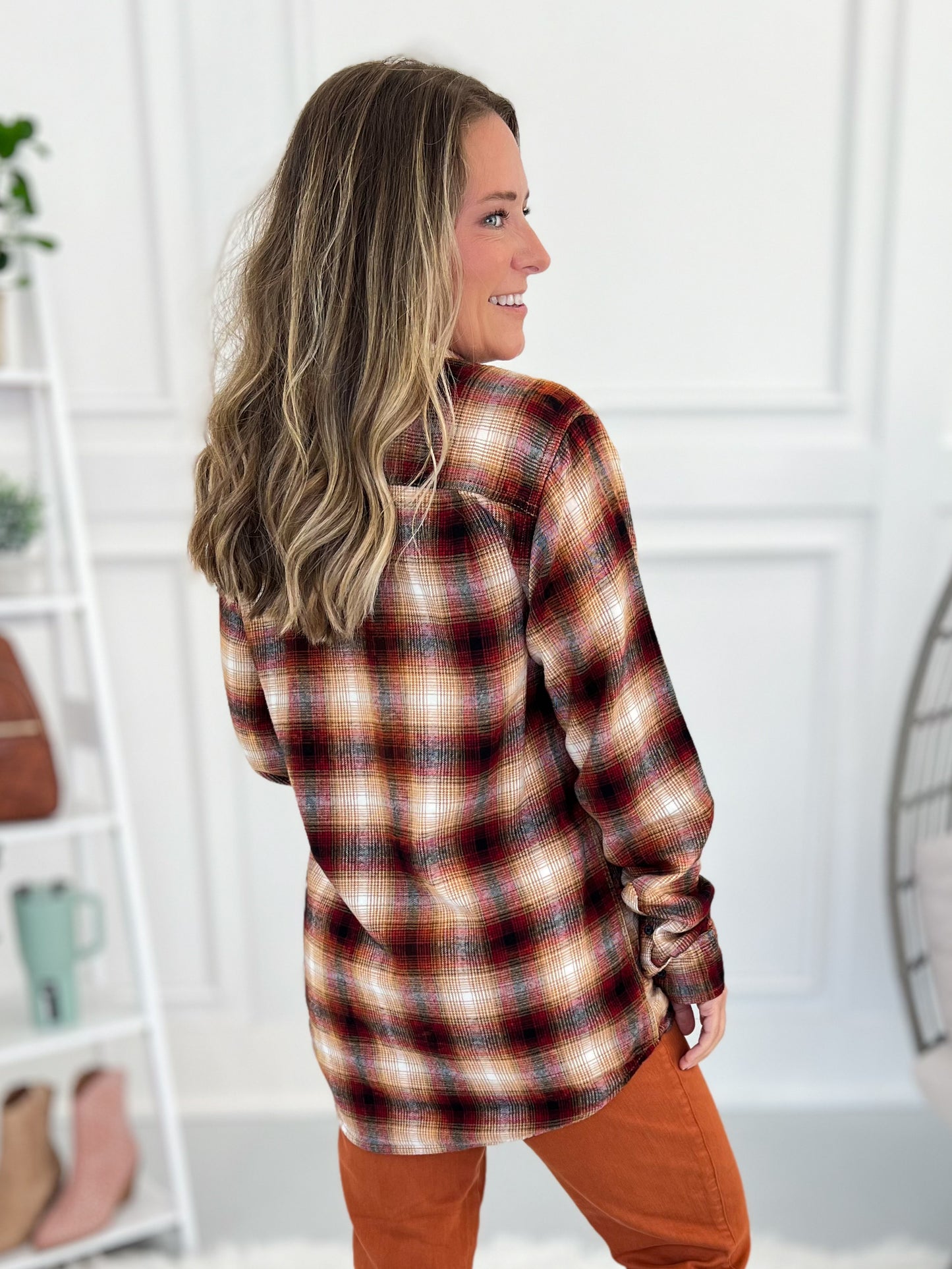 Whisky Wrangler Flannel - Cinnamon