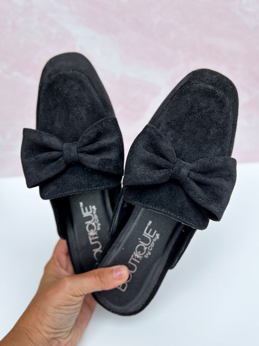 Corky's Hello Fall Slide - Black Suede