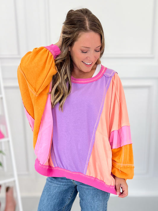 Summer Nights Paradise Pullover Top