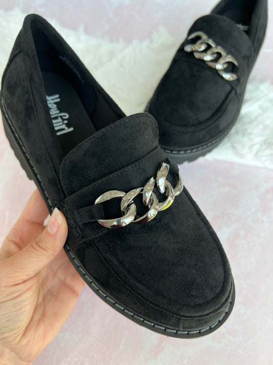 Corky's Literally Shoe - Black Faux Suede