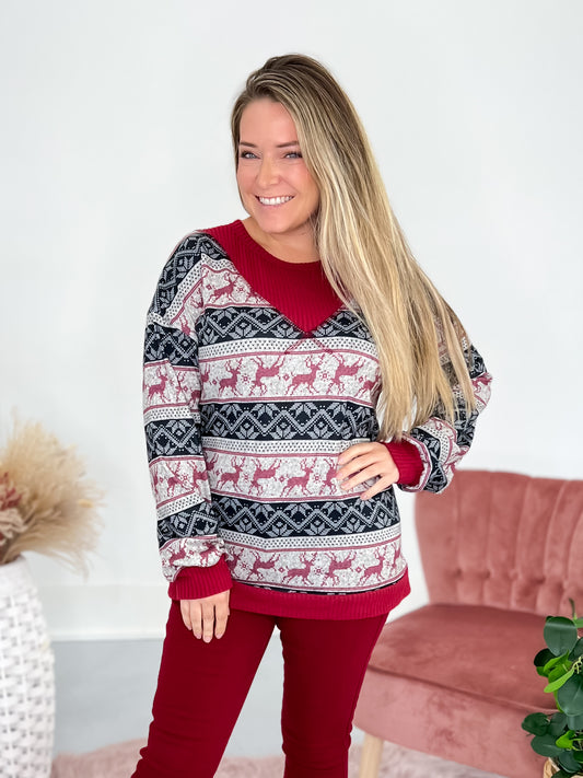 Holiday Madness Top  - Final Sale