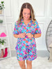 Crazy Soft Pajama Shorts Set - Bright Floral