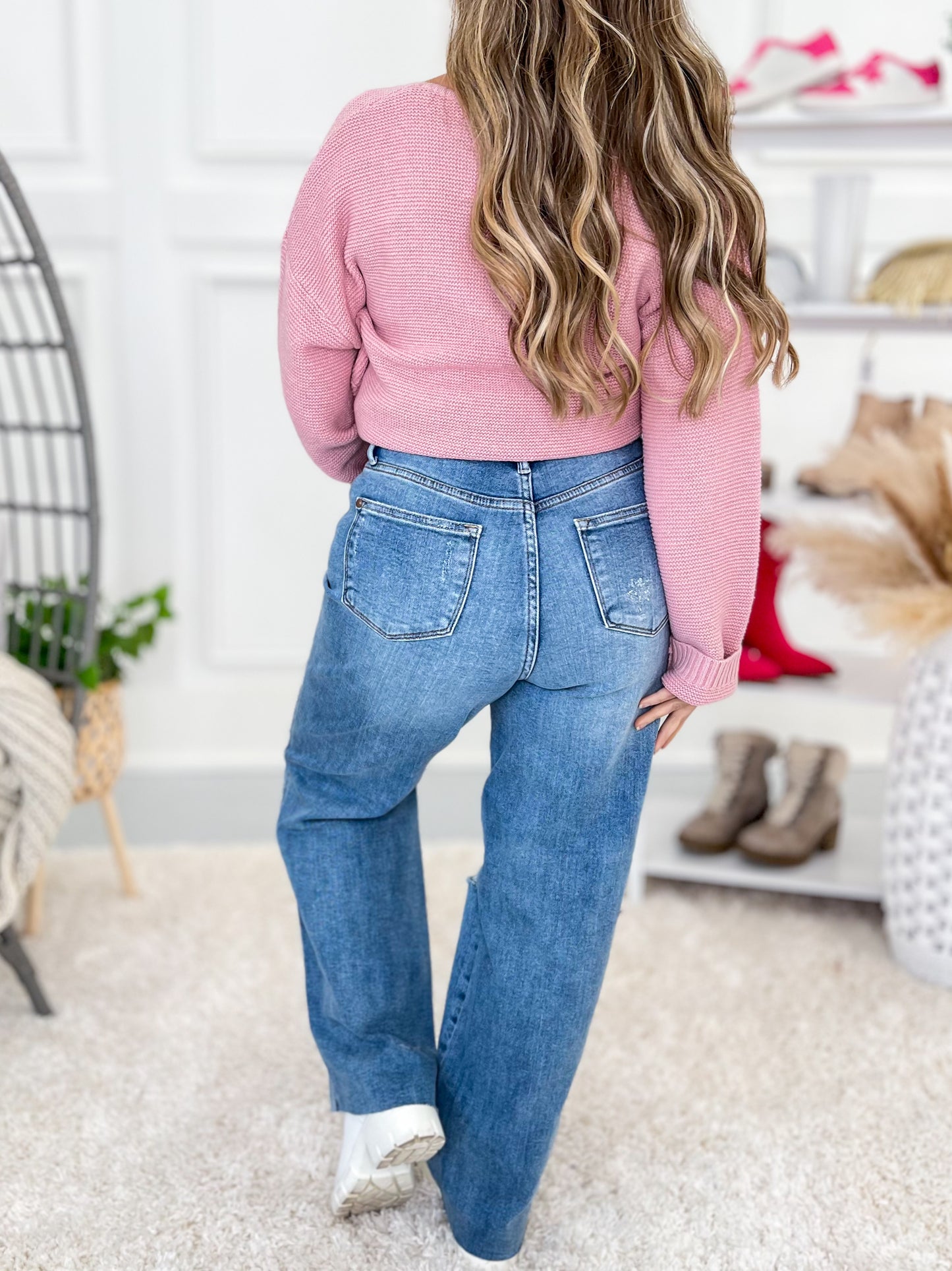 Happy Days - Judy Blue Rigid Magic 90's Destroyed Straight Jeans