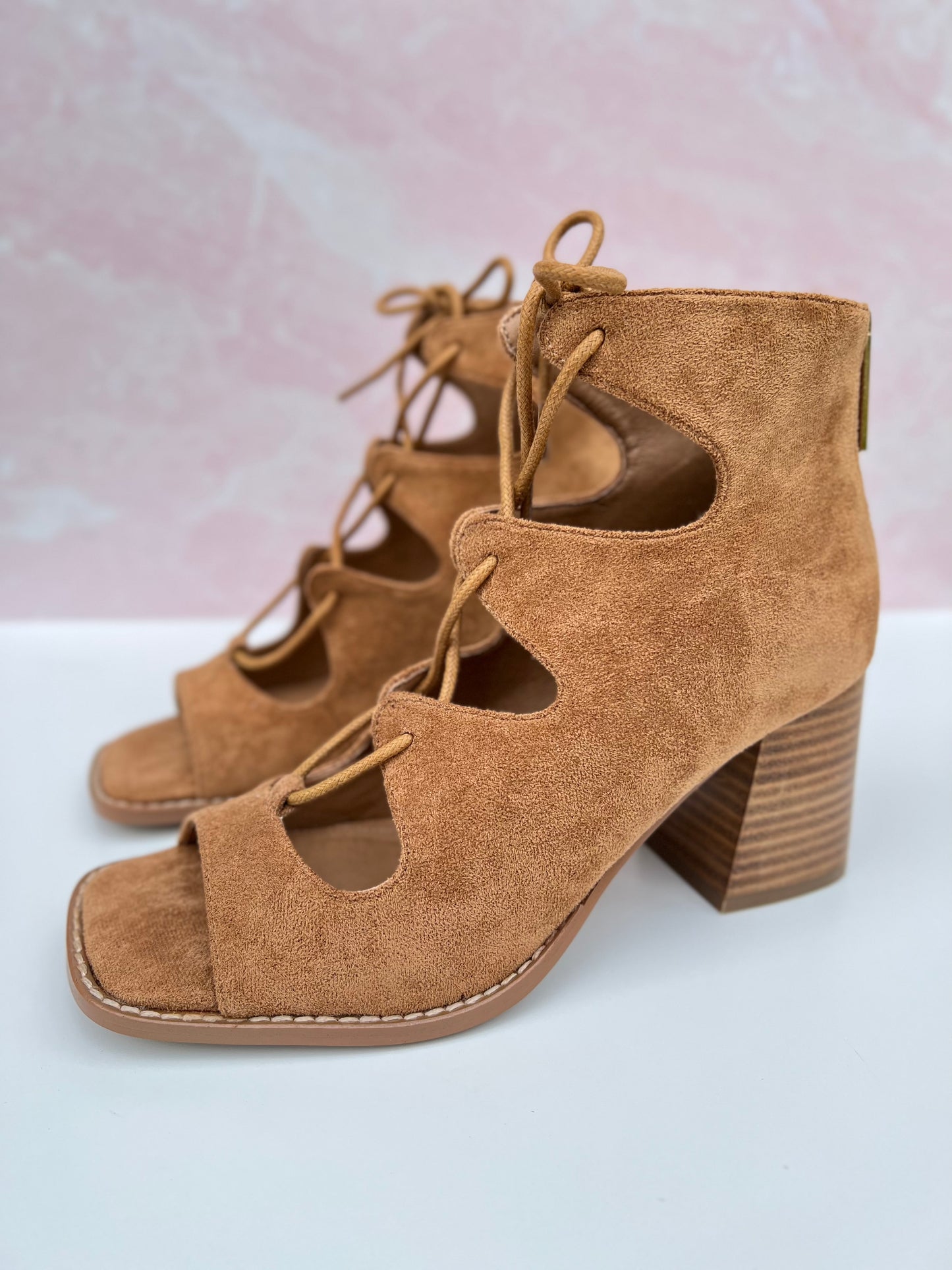 Corky's Wally Wedge - Camel Suede