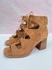 Corky's Wally Wedge - Camel Suede