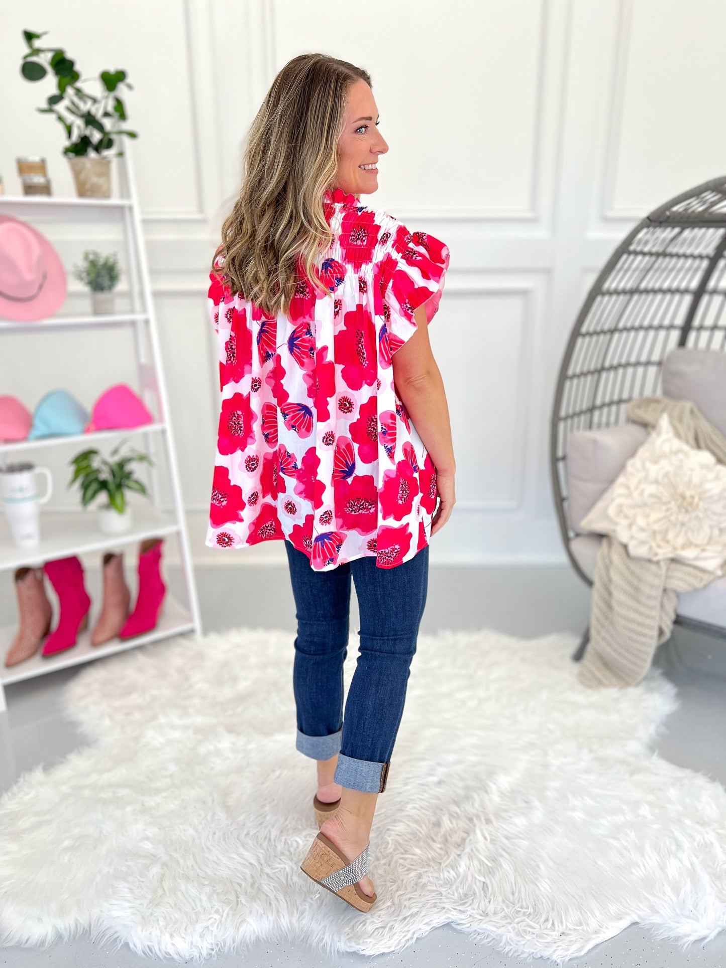 Loving Life Button Up Top - Final Sale