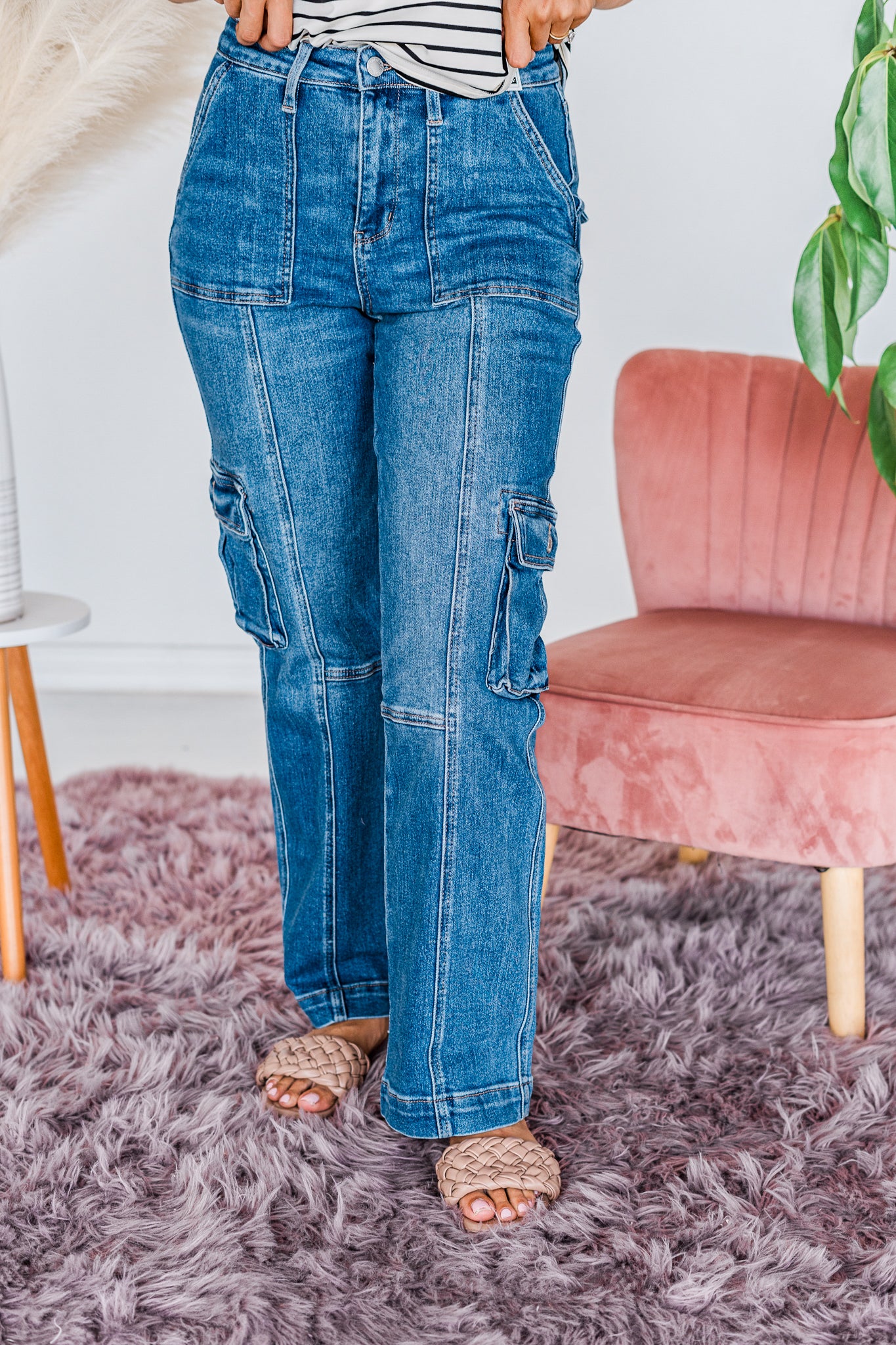 As If - Judy Blue Cargo Denim Wide Leg Jeans – Resort to Style