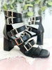 Corky's Buckle Down Heel - Black - Final Sale