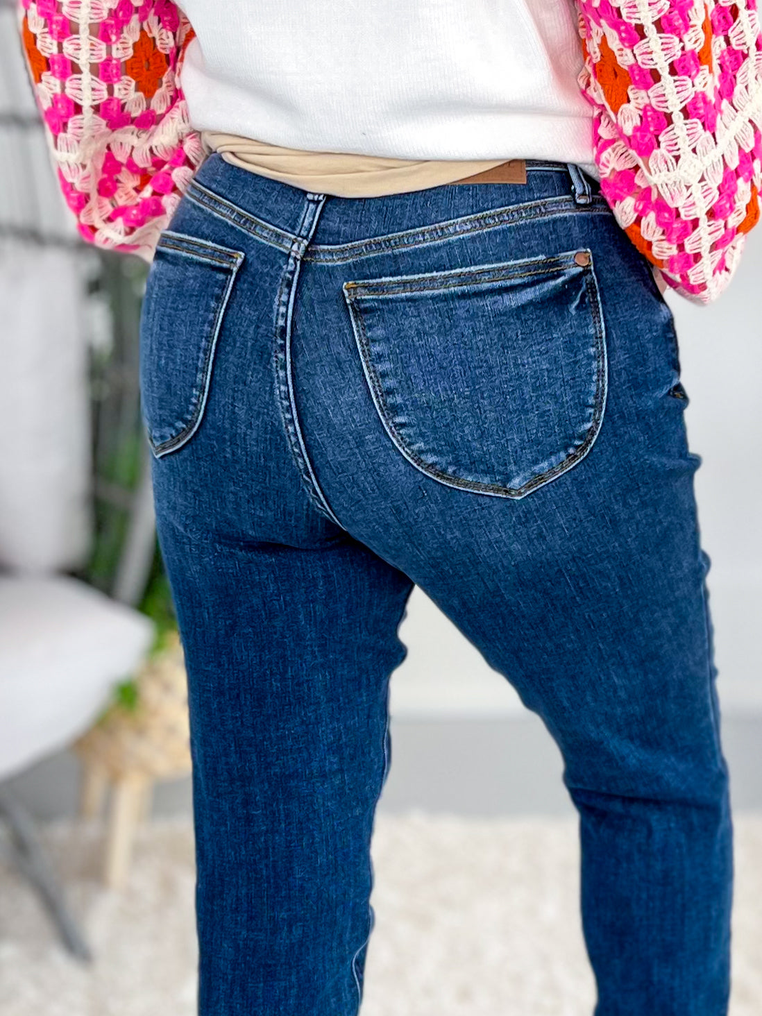 Bottoms Up - Judy Blue Shield Pocket Slim Jeans