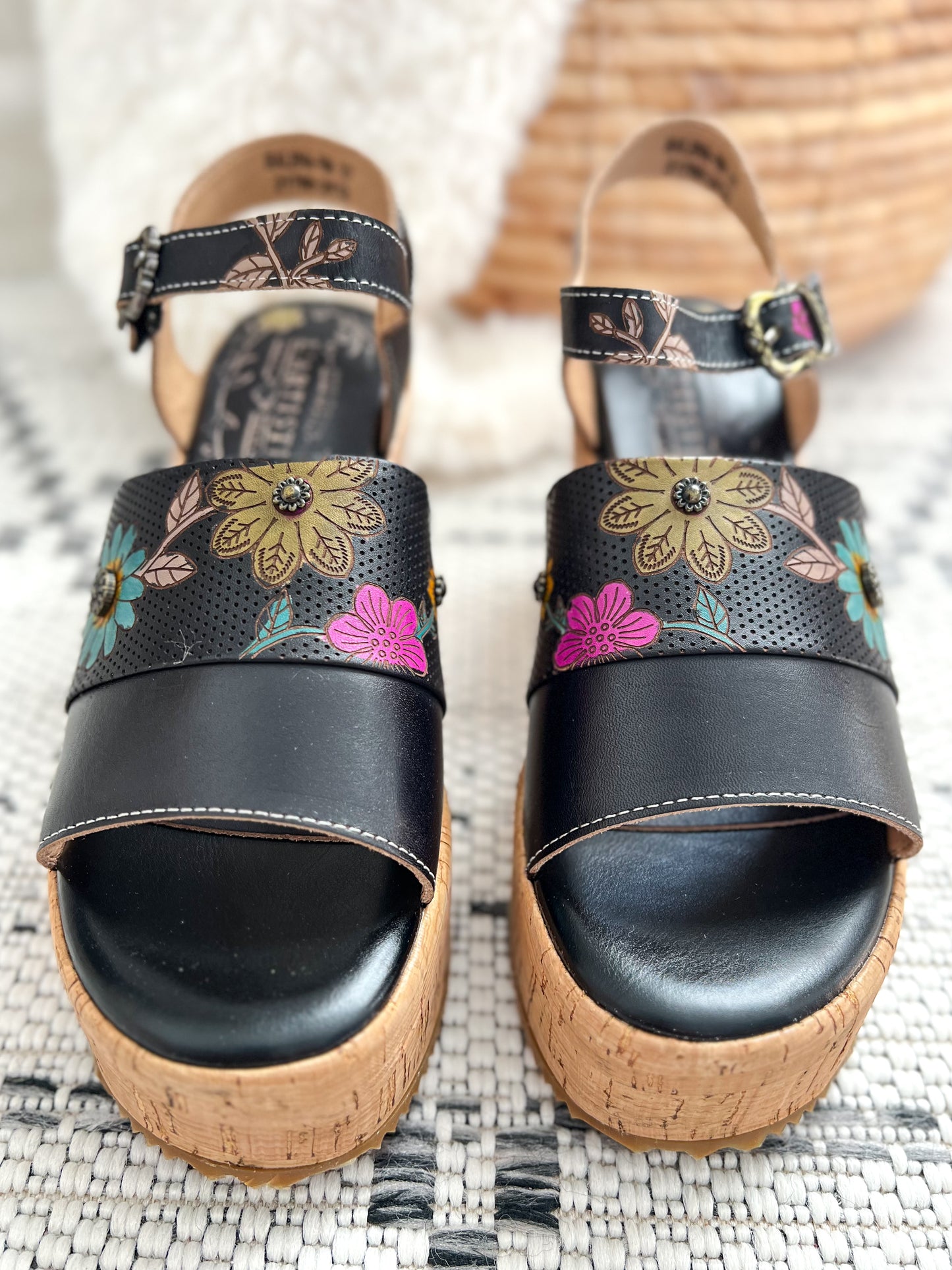 Halena Platform Heel - Black Multi