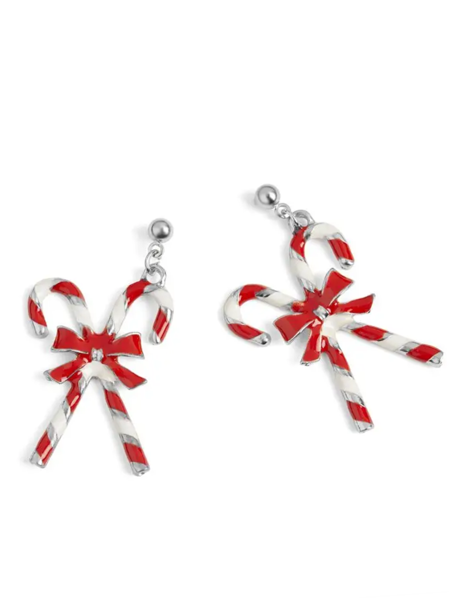 Holiday Candy Cane Earrings