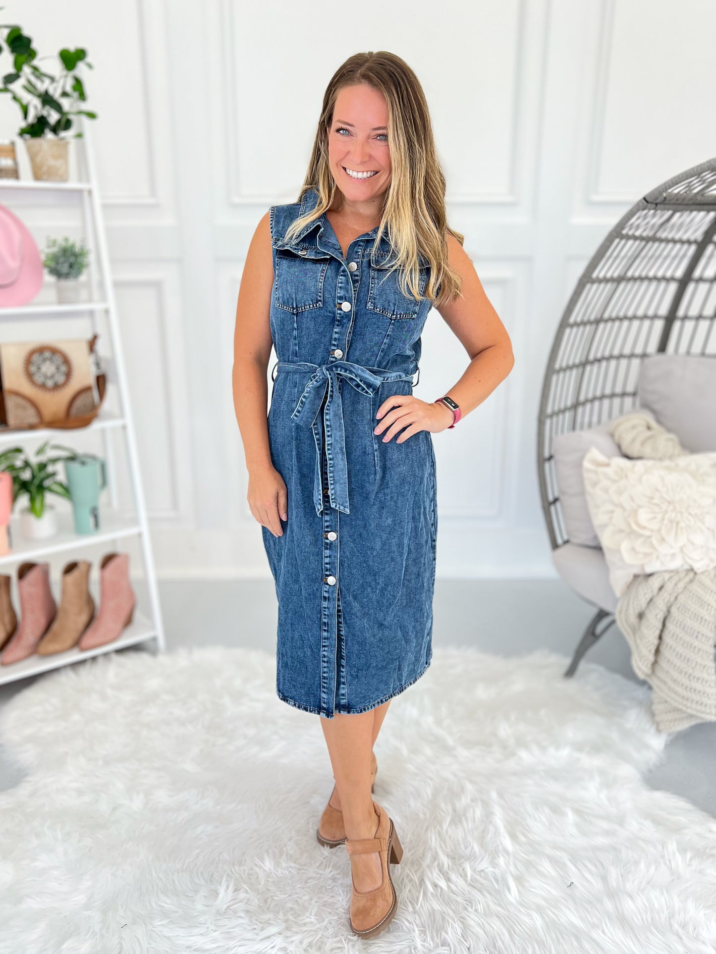 Never Ending Evening Denim Dress